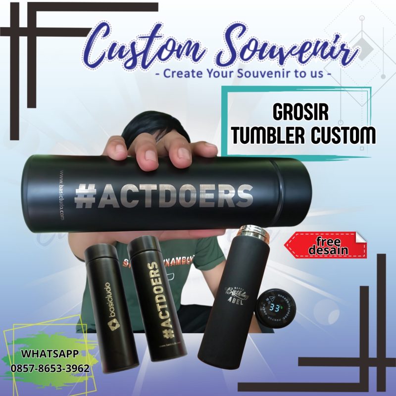 Grosir Tumbler Custom: Solusi Souvenir dan Seminar Kit yang Elegan dan Berkesan