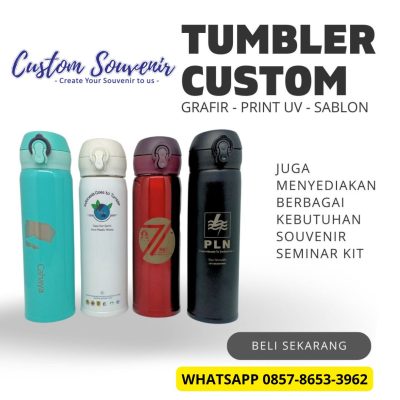 souvenir tumbler custom cetak logo tumbler jogja