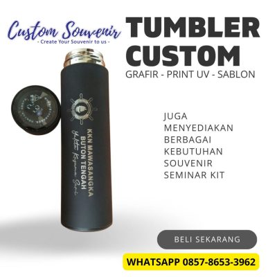 Souvenir Tumbler Custom Grafir untuk Event Perusahaan Berkualitas