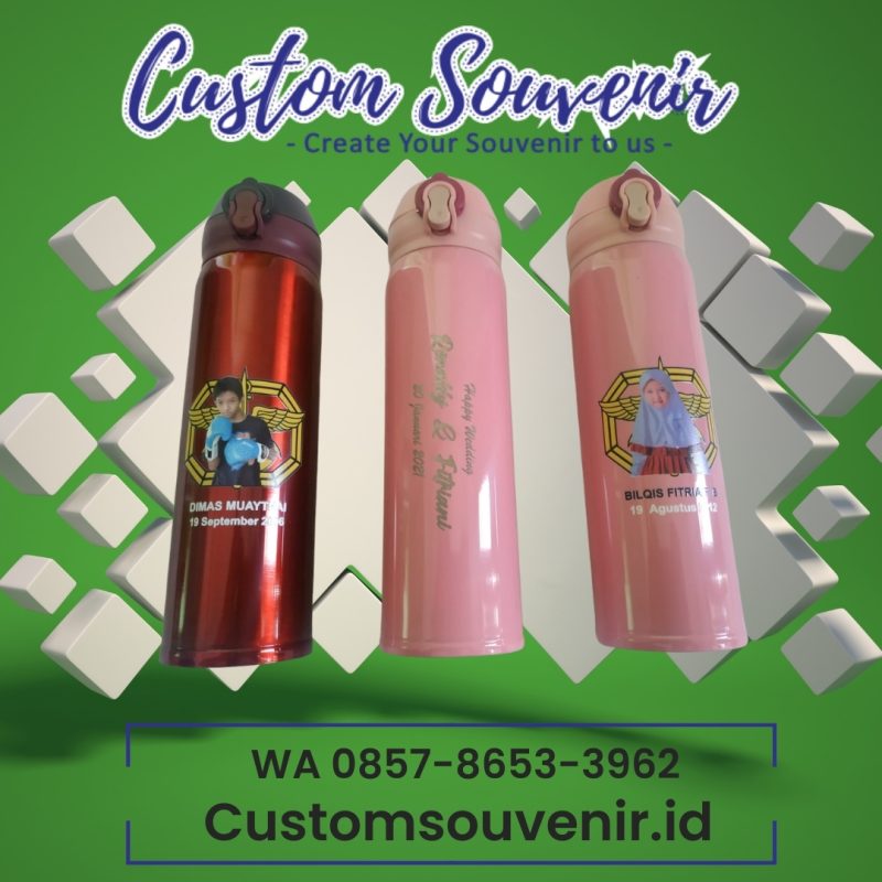 Tumbler Custom Souvenir Wedding dengan Cetak Foto Eksklusif