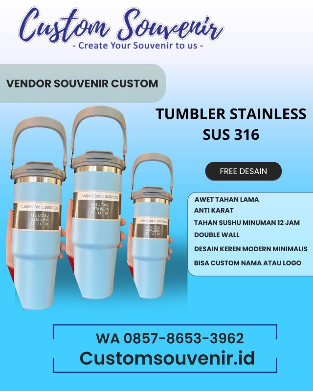 Tumbler Custom Seminar Kit Premium untuk Event Kantor & Pelatihan