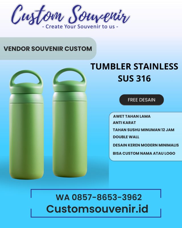 Tumbler Custom Seminar Kit Keren untuk Komunitas & EO
