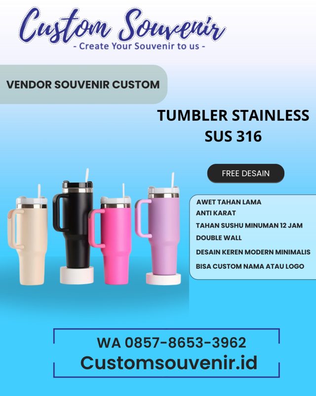 Tumbler custom, vendor tumbler, Cetak logo tumbler, Gift Set Tumbler, Jual Tumbler Custom, merchandise perusahaan, mug custom, Pabrik tumbler custom, seminar kit, Souvenir Grafir, souvenir perusahaan, Souvenir Seminar, Souvenir Tumbler, souvenir wedding, Tumbler Box Custom, Tumbler Branding, tumbler custom Jakarta, Tumbler eksklusif, Tumbler Event, Tumbler Grafir, tumbler grosir, Tumbler Instansi, tumbler kantor, Tumbler Logo, Tumbler Media Partner, tumbler murah, vendor payung custom, vendor payung golf, vendor payung jogja, souvenir payung, payung promosi, Souvenir Payung Lipat murah, Souvenir Payung Golf Custom, Grosir Payung Souvenir Jogja, Tumbler Nama Custom, Tumbler Perusahaan, tumbler promosi, tumbler promosi murah, Tumbler Seminar, seminar kit custom, vendor seminar kit, seminar kit kekinian, seminar kit jogja, merchandise seminar, souvenir seminar, hadiah ulang tahun, merchandise komunitas, tumbler stainless, cinderamata institusi