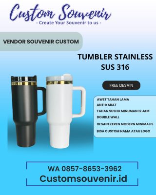 Vendor Souvenir Tumbler Custom untuk Event & Seminar Perusahaan