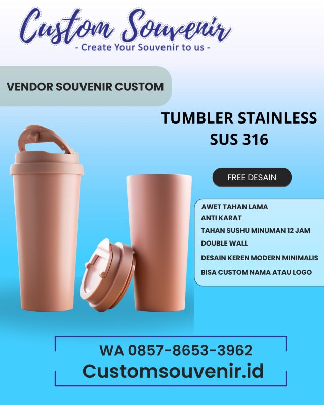 Botol Minum Stainless Steel | Merchandise Perusahaan & Instansi