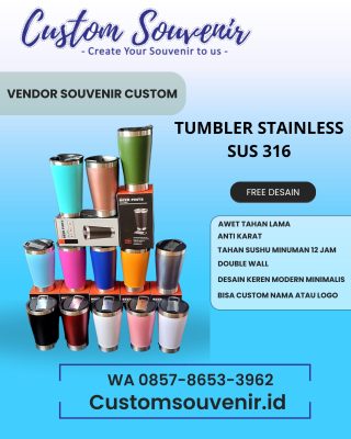 Produksi Seminar Kit Tumbler Custom dengan Logo Branding