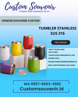 Souvenir Tumbler Custom Harga UMKM – Cocok untuk Promosi