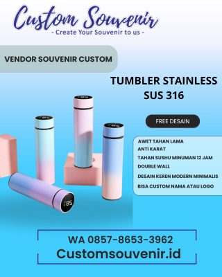 Merchandise Tumbler Souvenir Seminar Unik & Custom Grafir