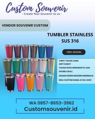 Rekomendasi Merchandise Tumbler Souvenir Seminar Terbaik untuk EO