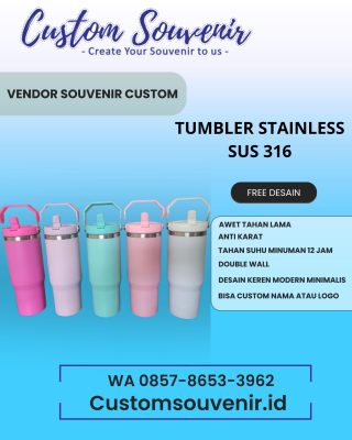 Tumbler Custom Souvenir - Hadiah Corporate yang Berkesan