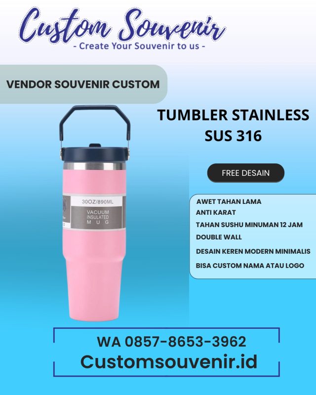 Botol Minum Ramah Lingkungan Custom - Merchandise Go Green
