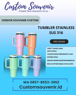Custom Botol Minum Ramah Lingkungan dengan Logo Perusahaan
