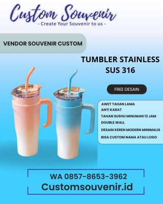 Tumbler Stainless Steel 316 Tahan Lama