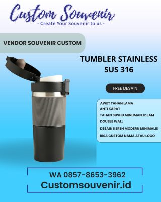 Tumbler Custom Souvenir Event Perusahaan | Vendor Terpercaya Jogja