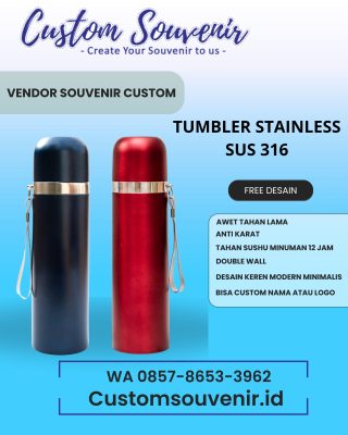 Tumbler Custom Souvenir Murah untuk EO dan Wedding