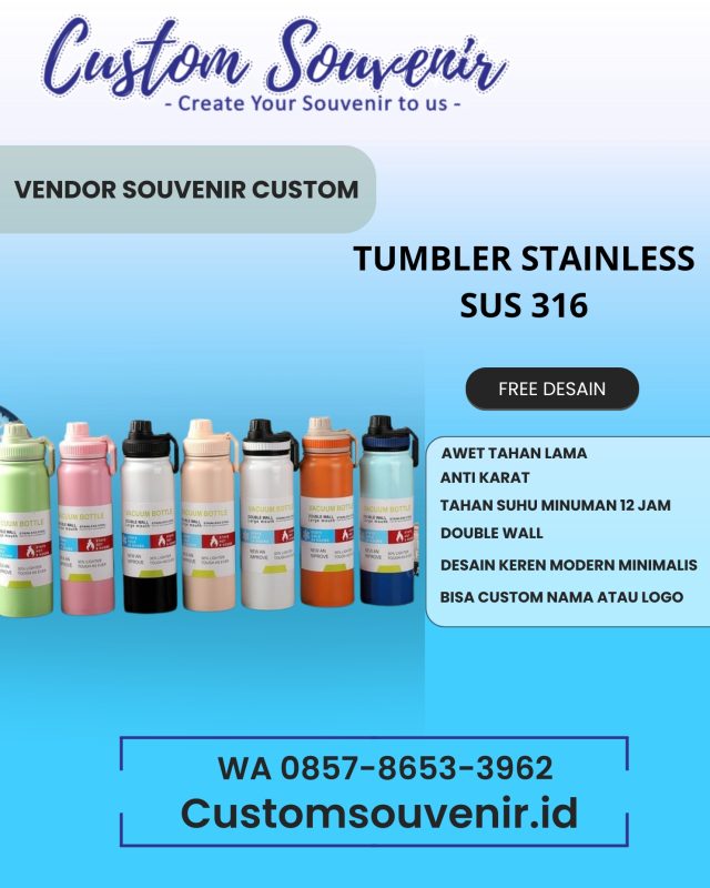 Botol Minum Ramah Lingkungan untuk Event | Merchandise Modern