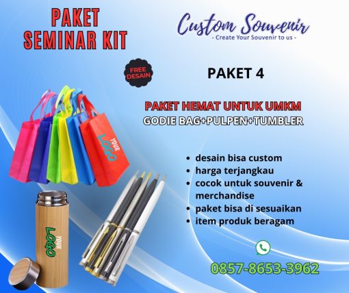 Paket Seminar Kit Hemat untuk UMKM - Solusi Lengkap Merchandise Berkualitas