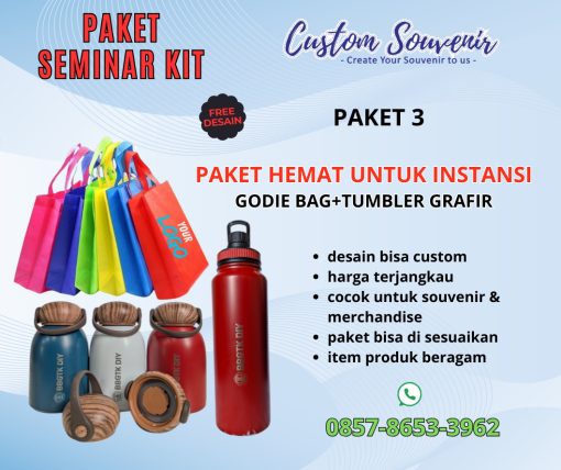 Paket Seminar Kit Hemat untuk Instansi - Solusi Merchandise Berkualitas dengan Harga Terjangkau