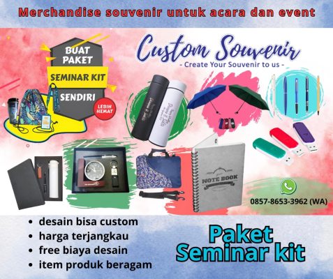 Paket Seminar Kit Custom - Sesuaikan Produk Souvenir Mu Sendiri