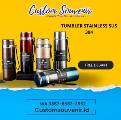 Tumbler Stainless Custom Logo untuk Souvenir