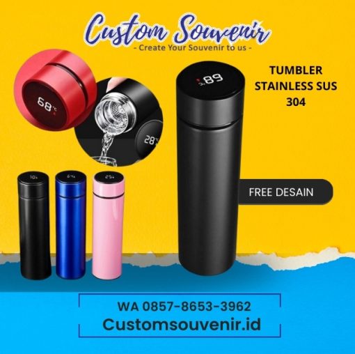 tumbler LED stainless steel SUS 304
