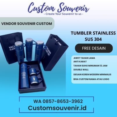 Tumbler Custom Souvenir Terpercaya untuk Instansi Pemerintah