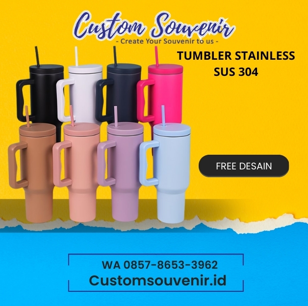 mug custom nama tumbler stainless custom