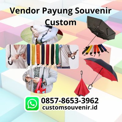 Vendor Payung Souvenir Lipat dan Golf Custom Logo