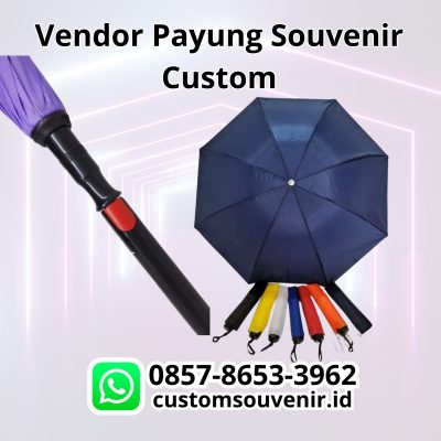 Payung custom cetak logo untuk promosi