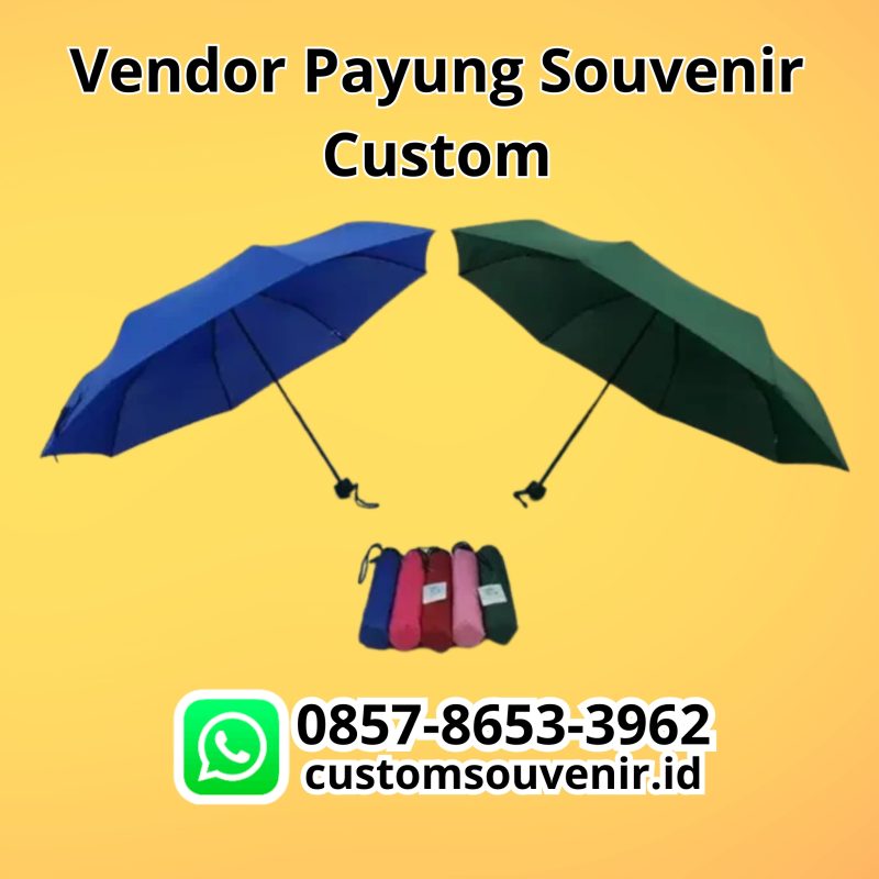 payung lipat custom untuk souvenir pernikahan