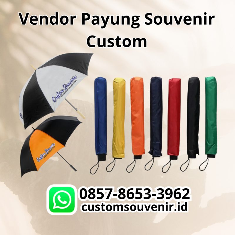 Payung lipat Souvenir Promosi Custom Murah jogja