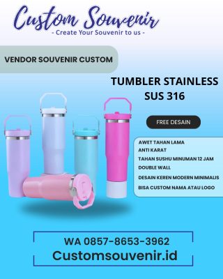 Tumbler Stainless Steel SUS 304 dan 316