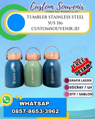 Grosir Tumbler Custom Jogja Cetak Logo Grafir Laser