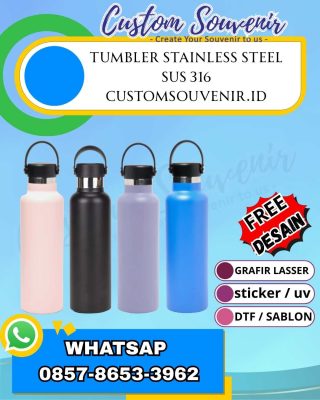 Grosir Tumbler Custom Jogja: Merchandise Promosi Cetak Logo