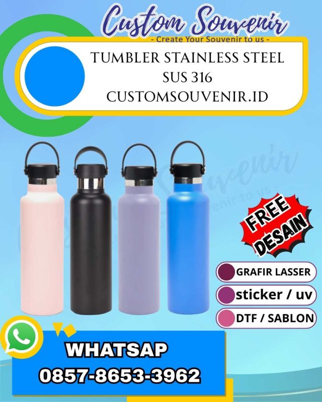 Grosir Tumbler Custom Jogja: Merchandise Promosi Cetak Logo