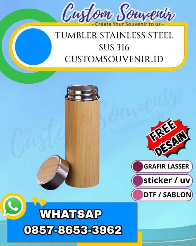 Grosir Tumbler Custom Jogja untuk Souvenir Pernikahan
