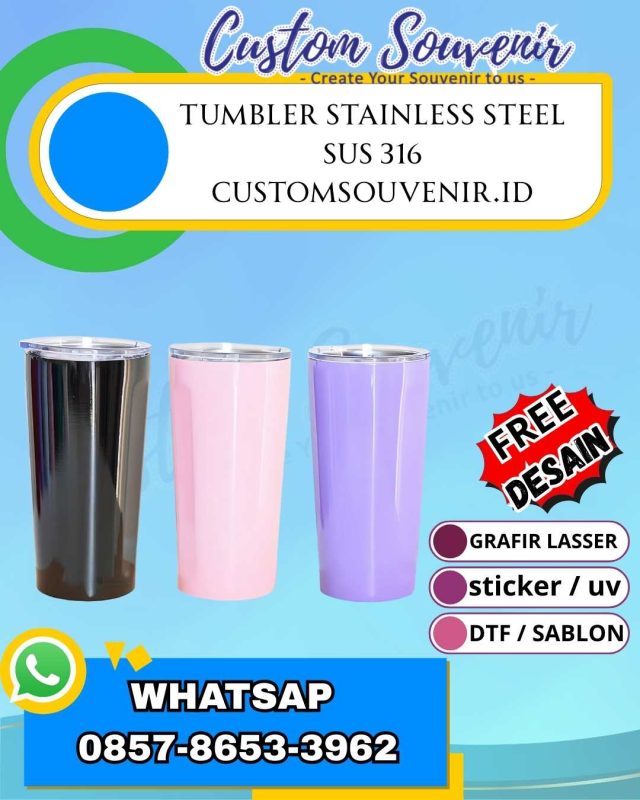 Grosir Tumbler Custom Jogja Cetak Logo