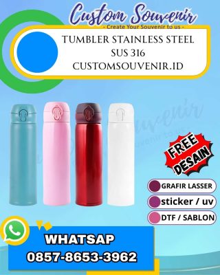 Grosir Tumbler Custom Jogja Cetak Logo Grafir Laser