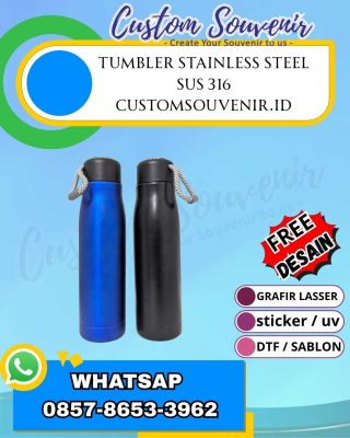 Vendor merchandise tumbler custom Jogja terpercaya. Kualitas premium, harga kompetitif, desain gratis. Melayani perusahaan, event, kampus.