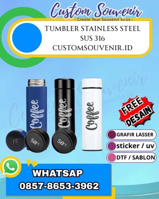 Grosir Tumbler Custom Jogja Souvenir Cetak Logo untuk Branding