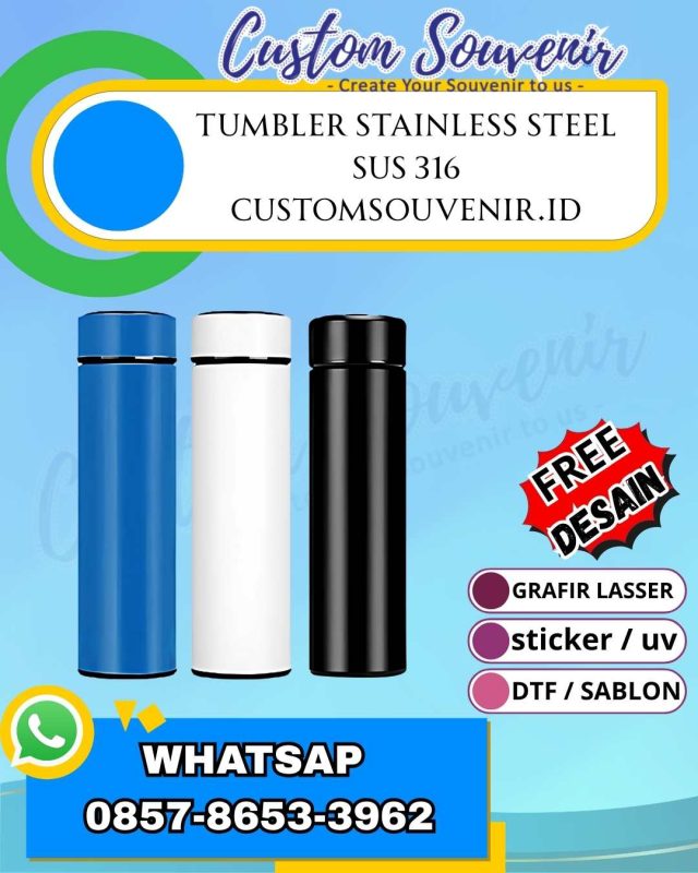 Souvenir Tumbler Seminar Kit Custom untuk Acara Profesional