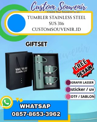 Tumbler Custom Gift Set Berkualitas untuk hadiah dan souvenir