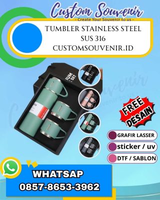 Tumbler Custom Cetak LOGO Murah Jogja Solusi untuk Souvenir