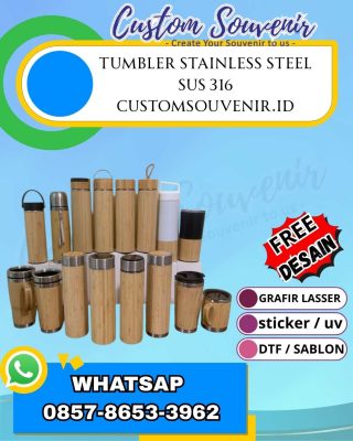 Souvenir Tumbler Custom Eksklusif Harga Grosir untuk Branding