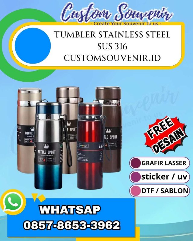 Merchandise Perusahaan Tumbler Custom Unik