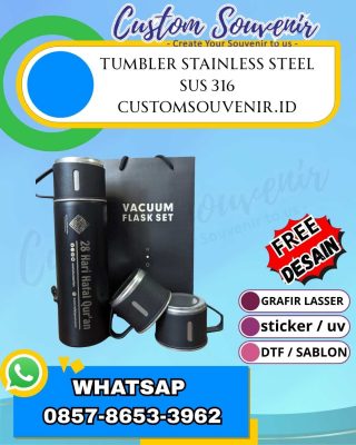 Souvenir Seminar Tumbler Stainless Custom untuk Event Berkelas dan Berkesan