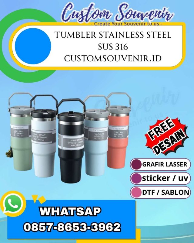 Tumbler Custom nama Perusahaan Jogja
