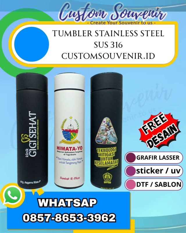 souvenir tumbler custom jogja