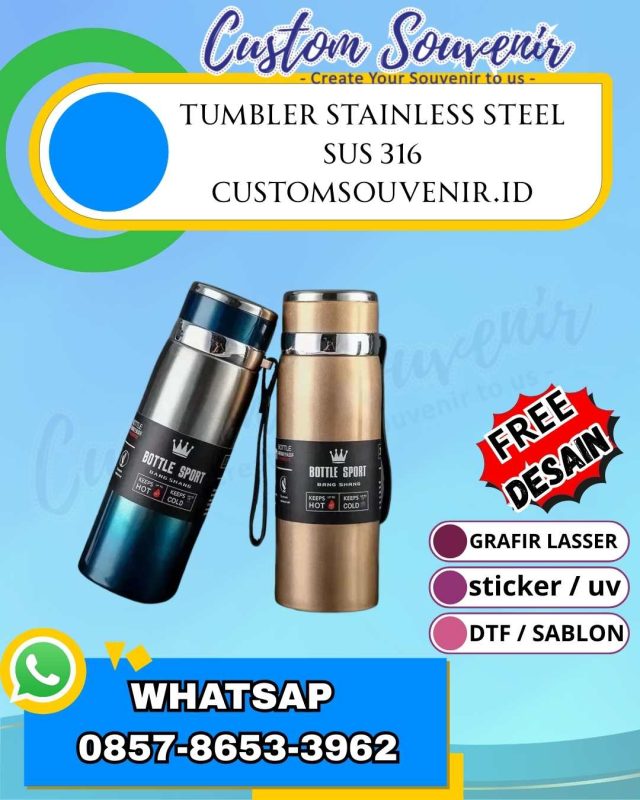 Tumbler Custom Souvenir Seminar Ekslusif untuk berbagai Event