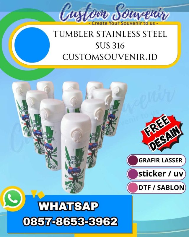 Merchandise Tumbler Custom Seminar Kit Lengkap Jogja